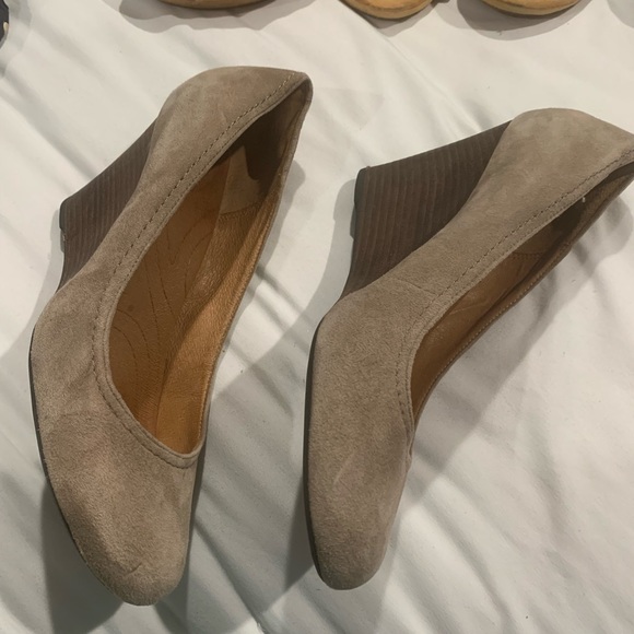 Clarks Shoes - For sale Clarks suede brown wedges